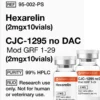 Hexarelin (2mg x 10), CJC-1295 no DAC (2mg x 10)