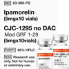 Ipamorelin (5mg x 10), CJC-1295 no DAC (5mg x 10)