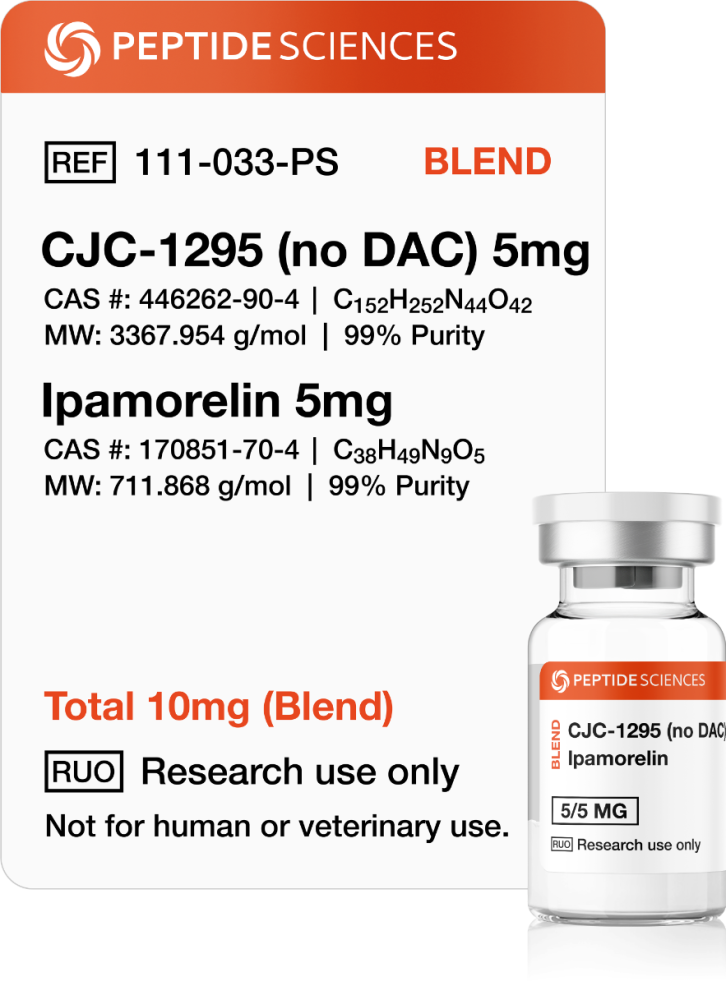 CJC-1295 (no DAC), Ipamorelin 10mg (Blend)